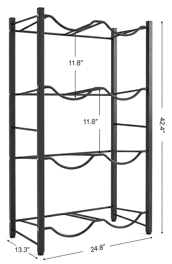 4-Tier Double Row Rack